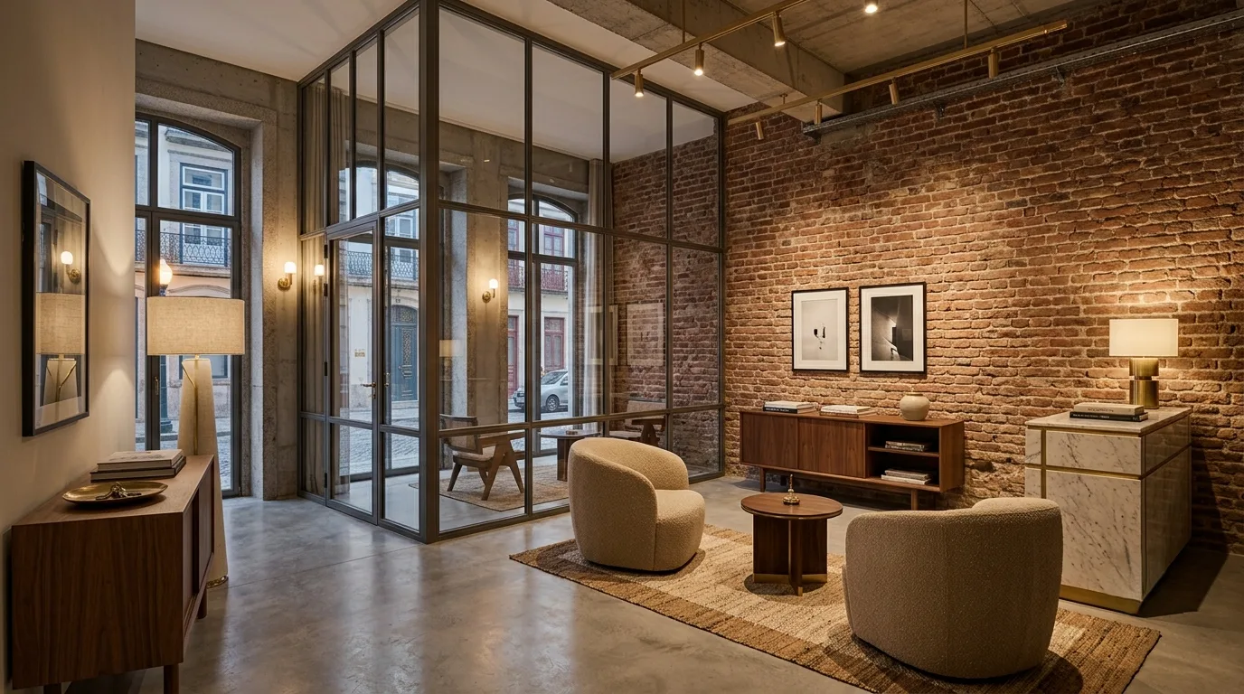 Suite de hotel em antigo edifício industrial do Porto