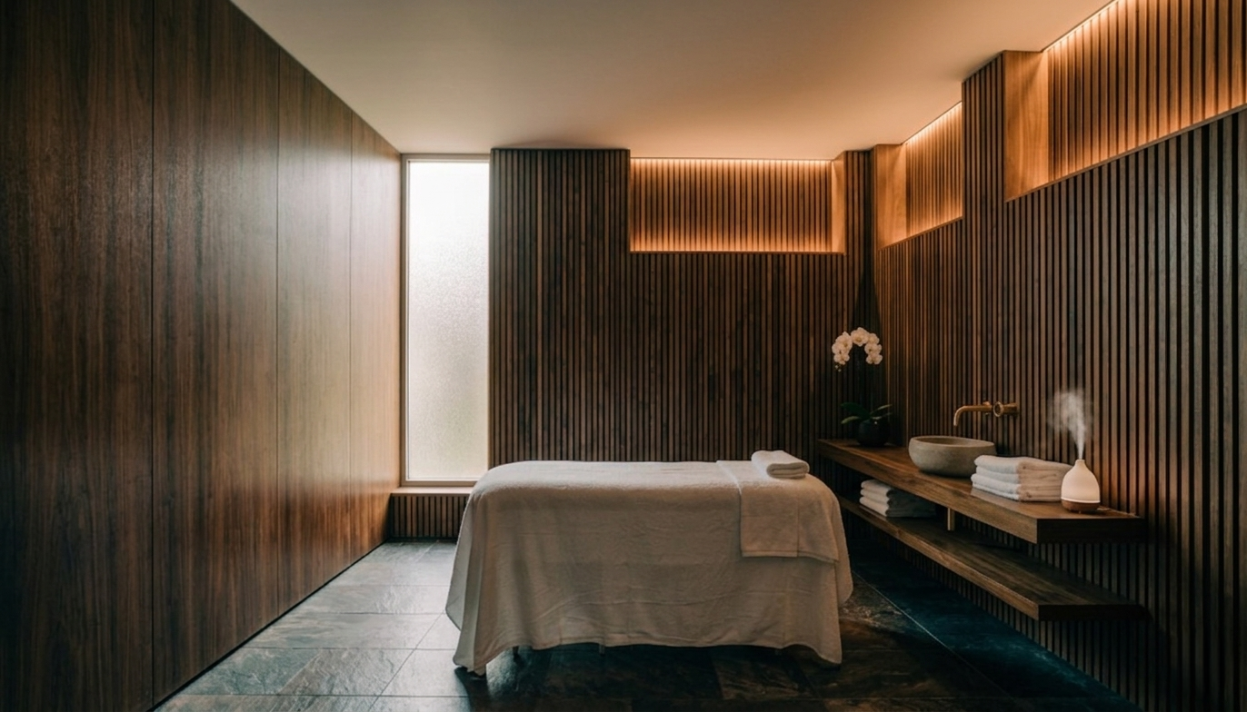 Zona spa y tratamientos — Véline Interiors